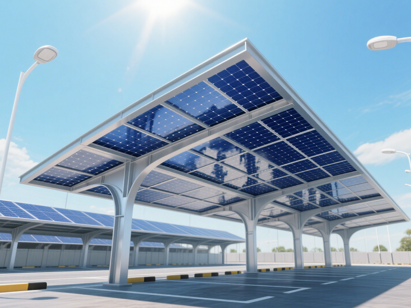 光伏车棚示意图