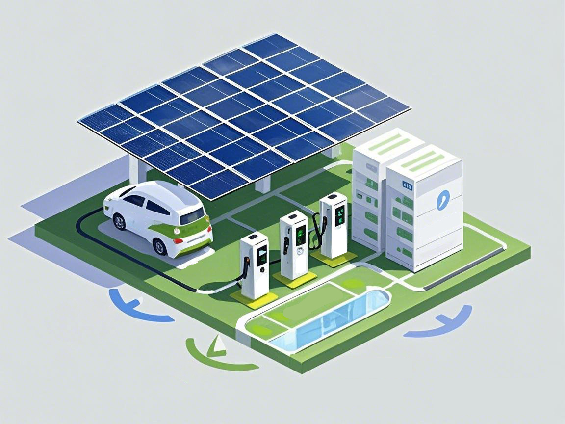 光储充一体化概念图